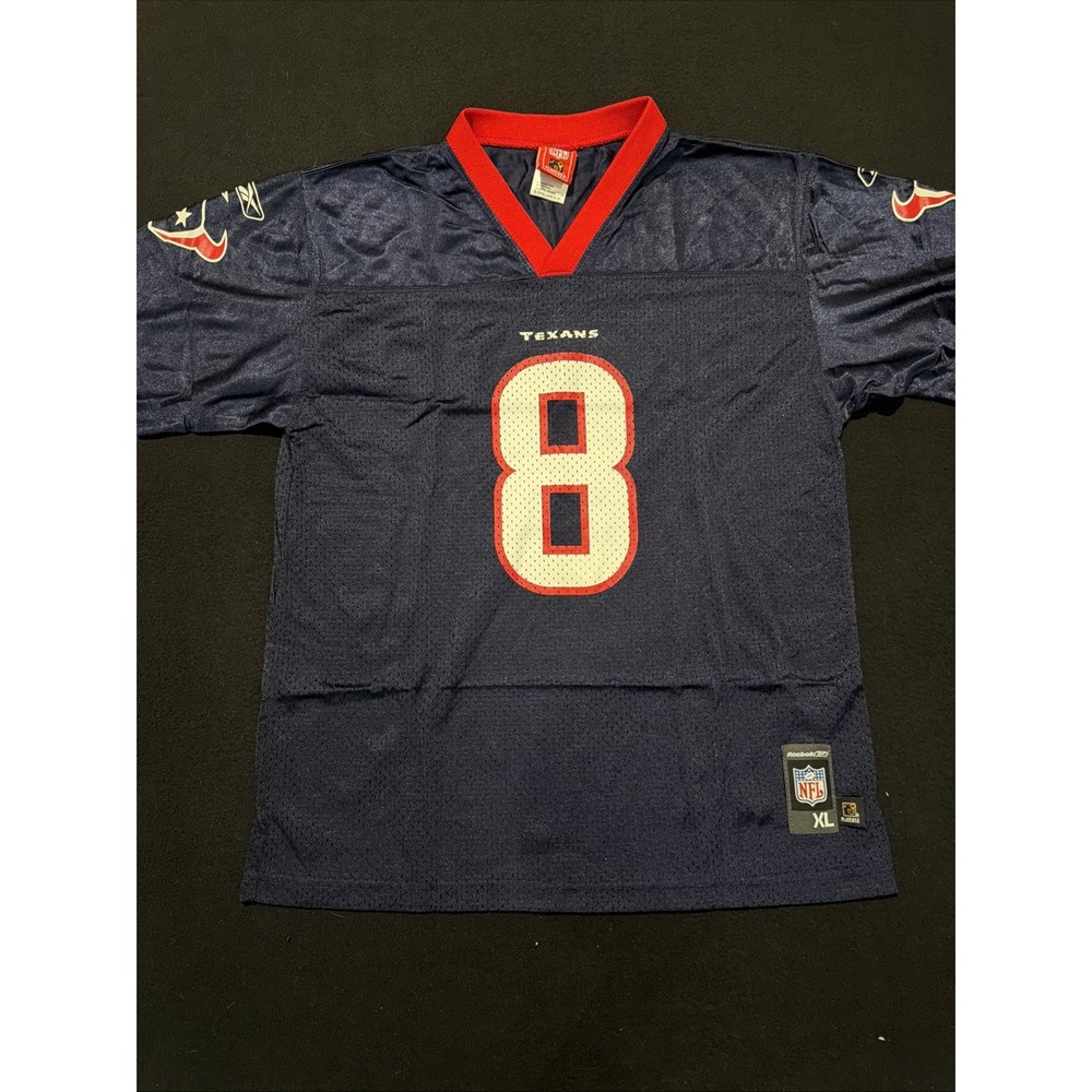 Texans Matt Schaub #8 Jersey Navy Red Mesh Football Pro Style Kids XL 18-20